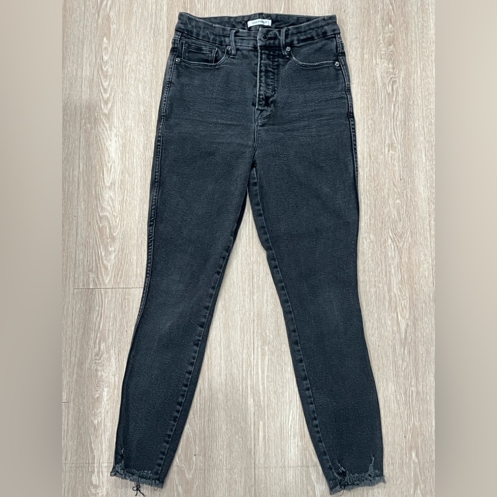 Good American Dark Gray Skinny Jeans
